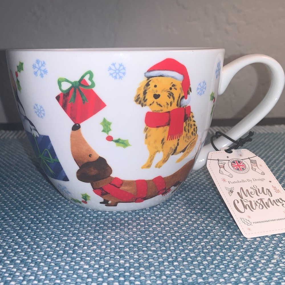 Holiday Dogs "Let's Pawty" Mug - New with Tags